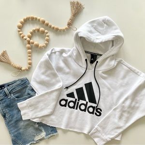 Woman’s Cropped Adidas Hoodie
